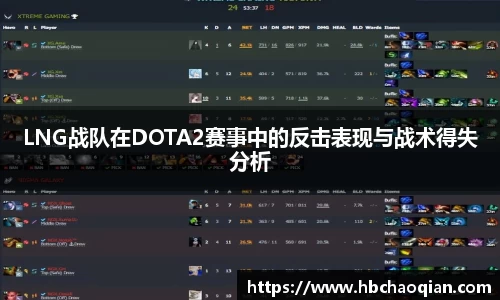 LNG战队在DOTA2赛事中的反击表现与战术得失分析